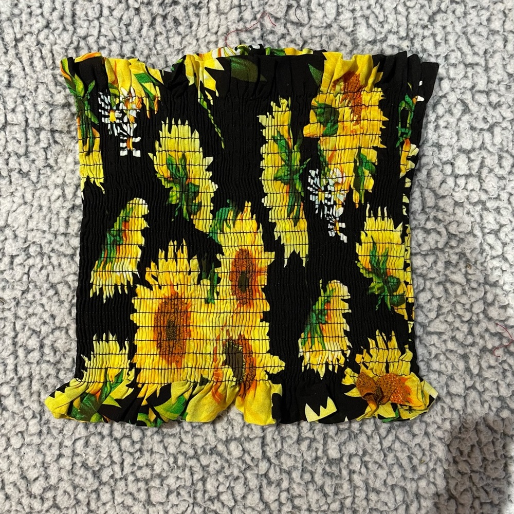 Sunflower Tube Top